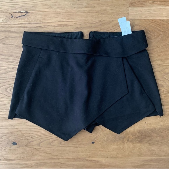 Zara Basic Slit Skort Pointed Black - Skirt/Shorts - Size XS - Picture 3 of 7